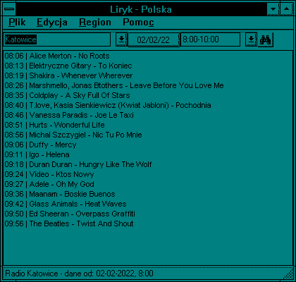 Le fenestra principal de Liryk sur Windows NT 3.51